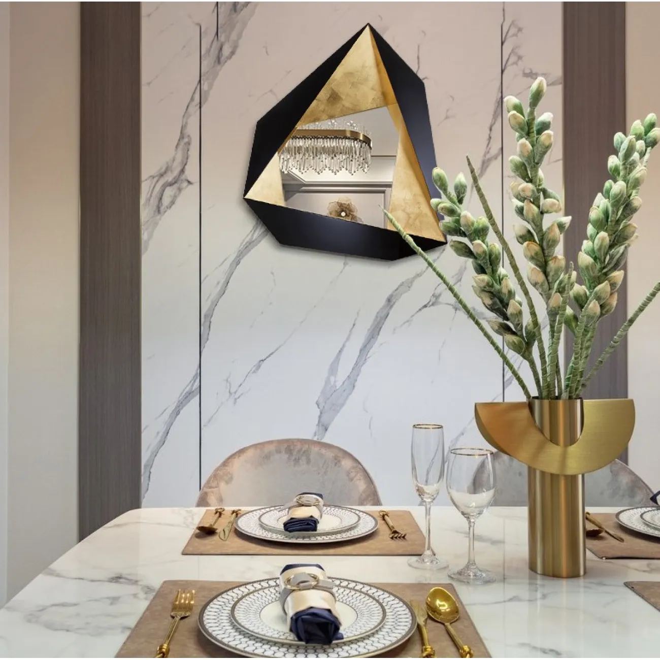 Зеркало креативной формы для гостиной LaLume DK20929-23 Зеркало креативной формы для гостиной LaLume DK20929-23