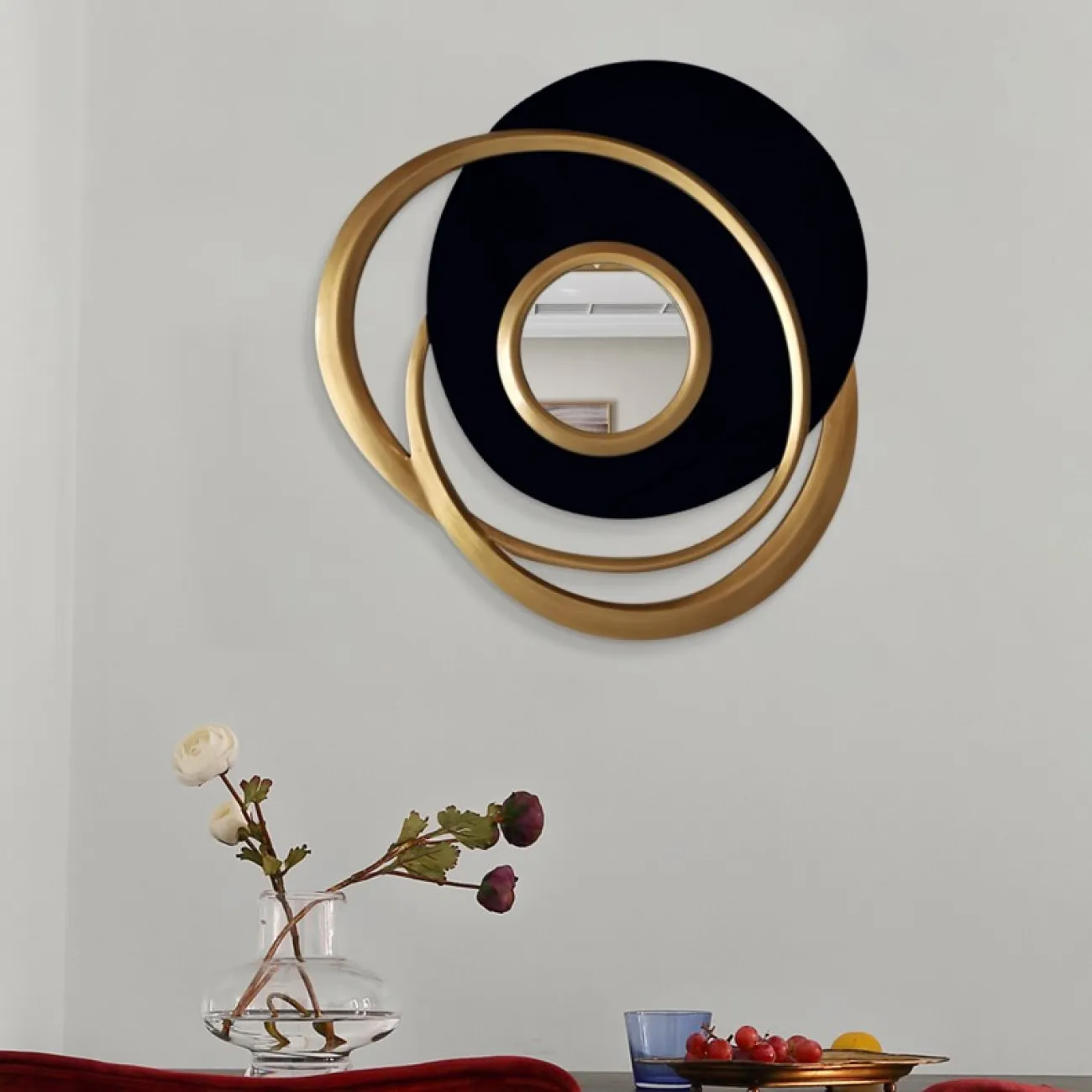 Оригинальное настенное зеркало для гостиной LaLume DK20930-23 Оригинальное настенное зеркало для гостиной LaLume DK20930-23