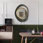 Настенное круглое зеркало для гостиной LaLume DK20932-23