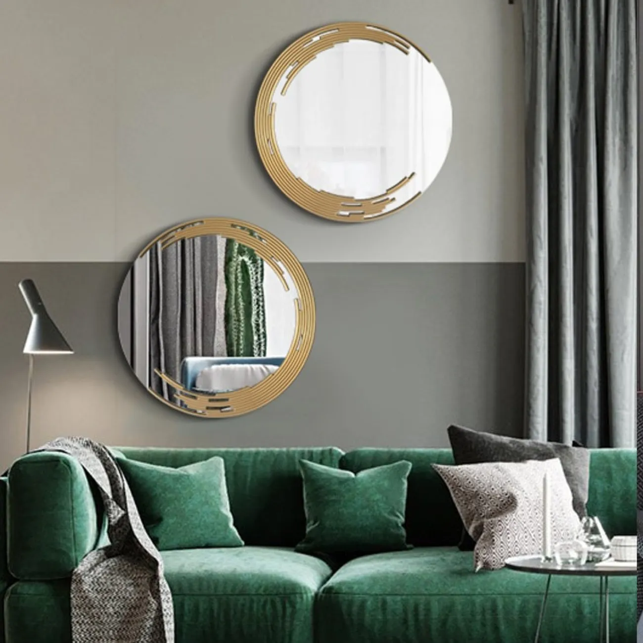 Настенное зеркало с подсветкой для гостиной LaLume DK20933-23 Настенное зеркало с подсветкой для гостиной LaLume DK20933-23