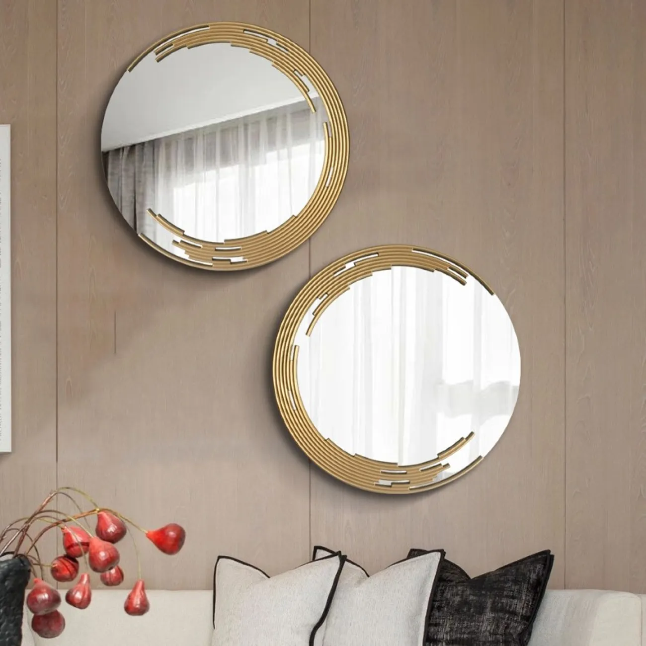 Настенное зеркало с подсветкой для гостиной LaLume DK20933-23 Настенное зеркало с подсветкой для гостиной LaLume DK20933-23