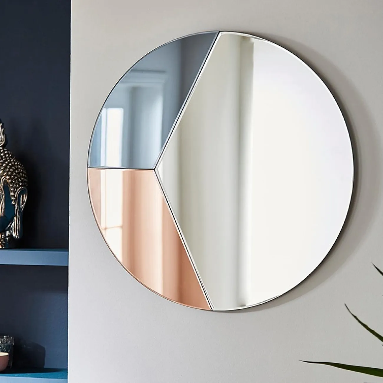 Изящное круглое зеркало LaLume DK20934-23