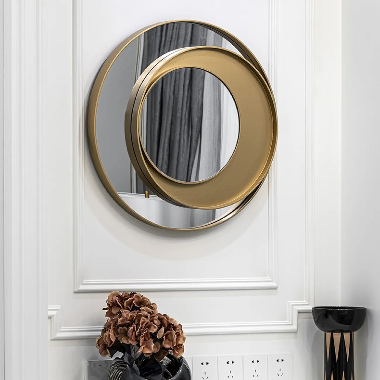 Оригинальное настенное зеркало для гостиной LaLume DK20936-23