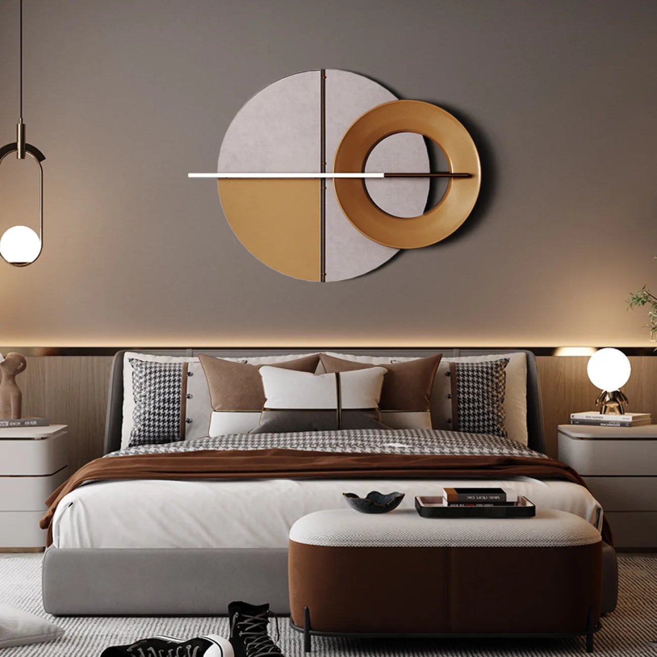 Круглое украшение на стену LaLume DK20938-23