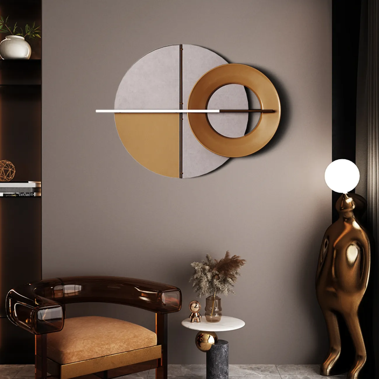 Круглое украшение на стену LaLume DK20938-23