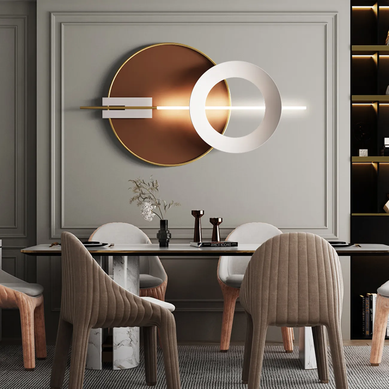 Современный настенный декор для гостиной LaLume DK20942-23