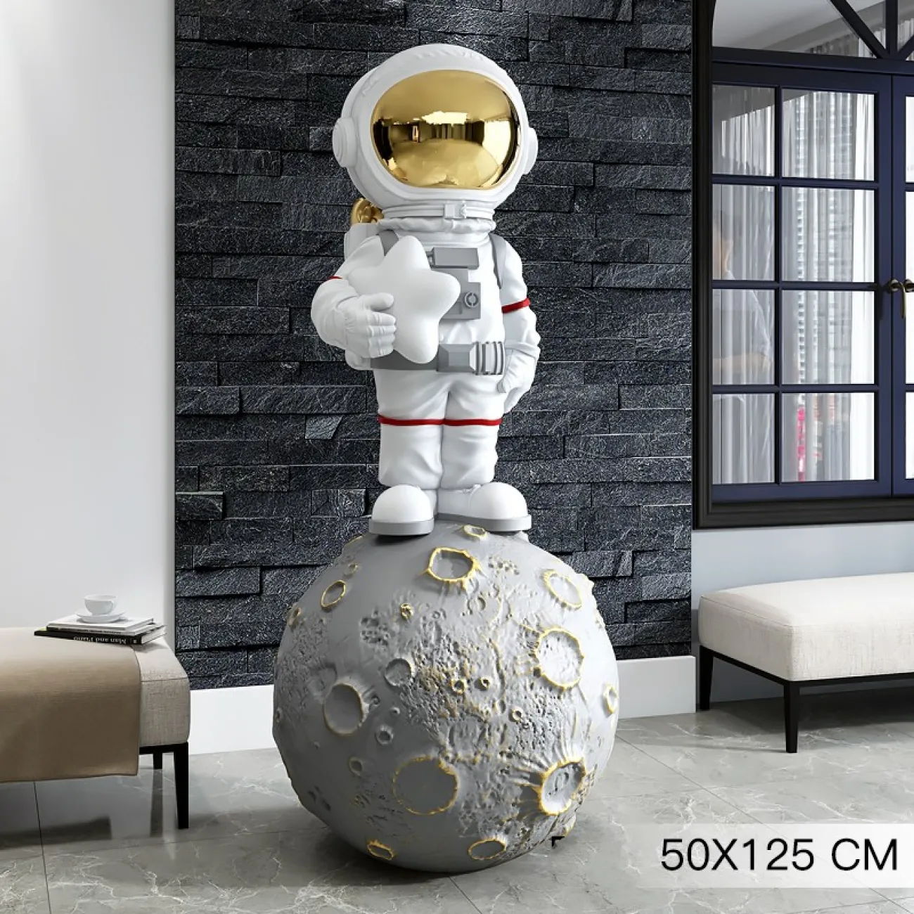 Скульптура астронавт на луне LaLume DK20943-23 Скульптура астронавт на луне LaLume DK20943-23