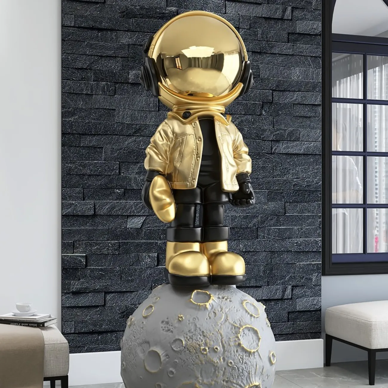 Скульптура астронавт на луне LaLume DK20943-23 Скульптура астронавт на луне LaLume DK20943-23