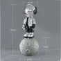 Скульптура астронавт на луне LaLume DK20943-23