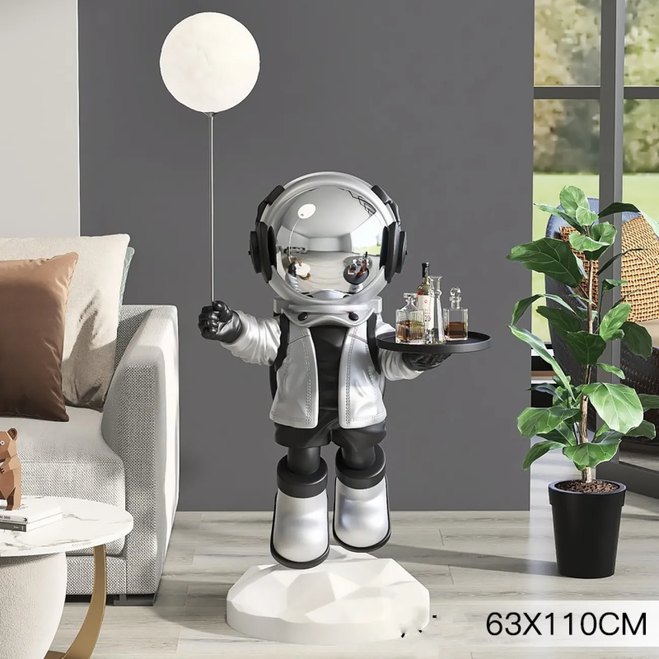 Космонавт с подносом и воздушным шаром LaLume DK20944-23