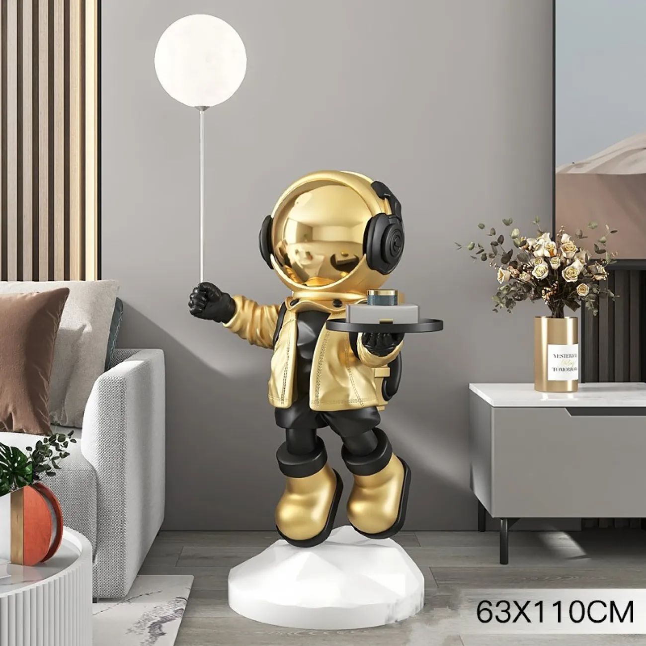 Космонавт с подносом и воздушным шаром LaLume DK20944-23