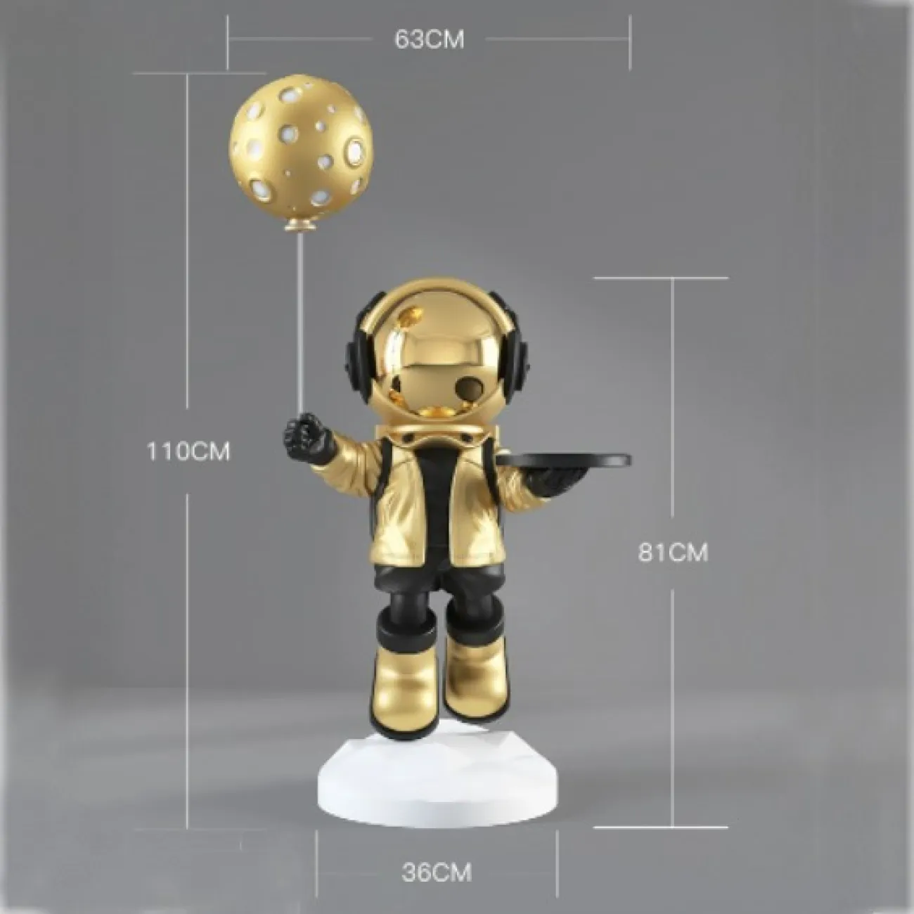 Космонавт с подносом и воздушным шаром LaLume DK20944-23