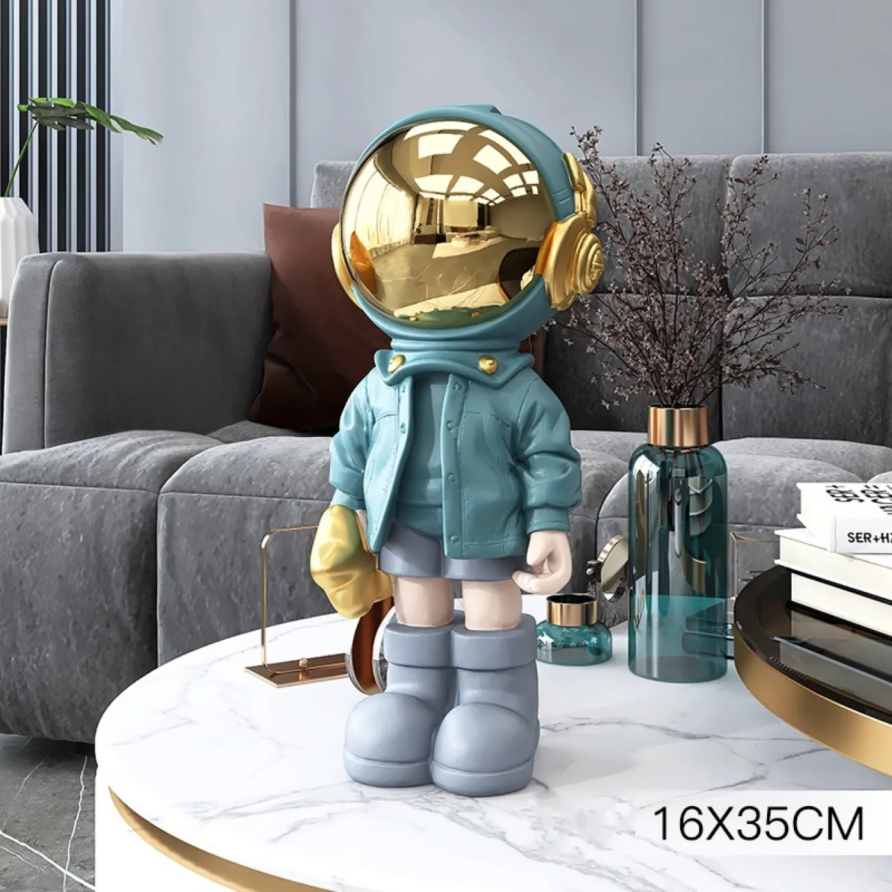 Скульптура астронавта для гостиной LaLume DK20945-23