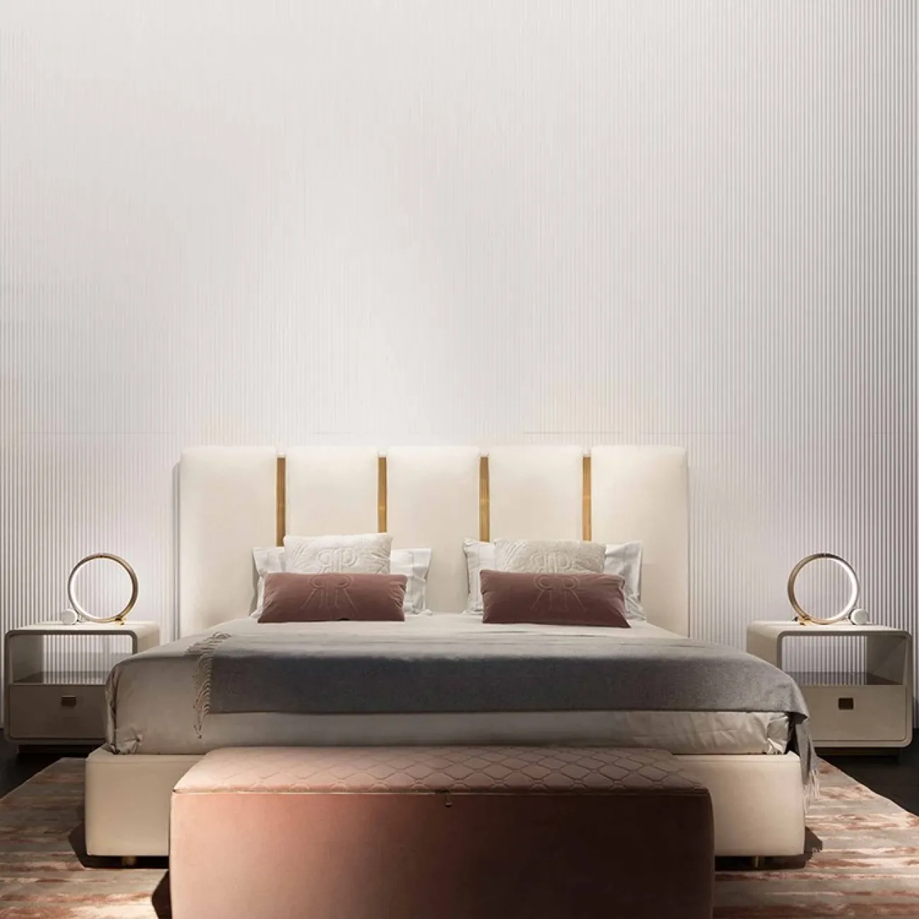 Дизайнерская прикроватная тумба для спальни LaLume MB20694-23 Дизайнерская прикроватная тумба для спальни LaLume MB20694-23