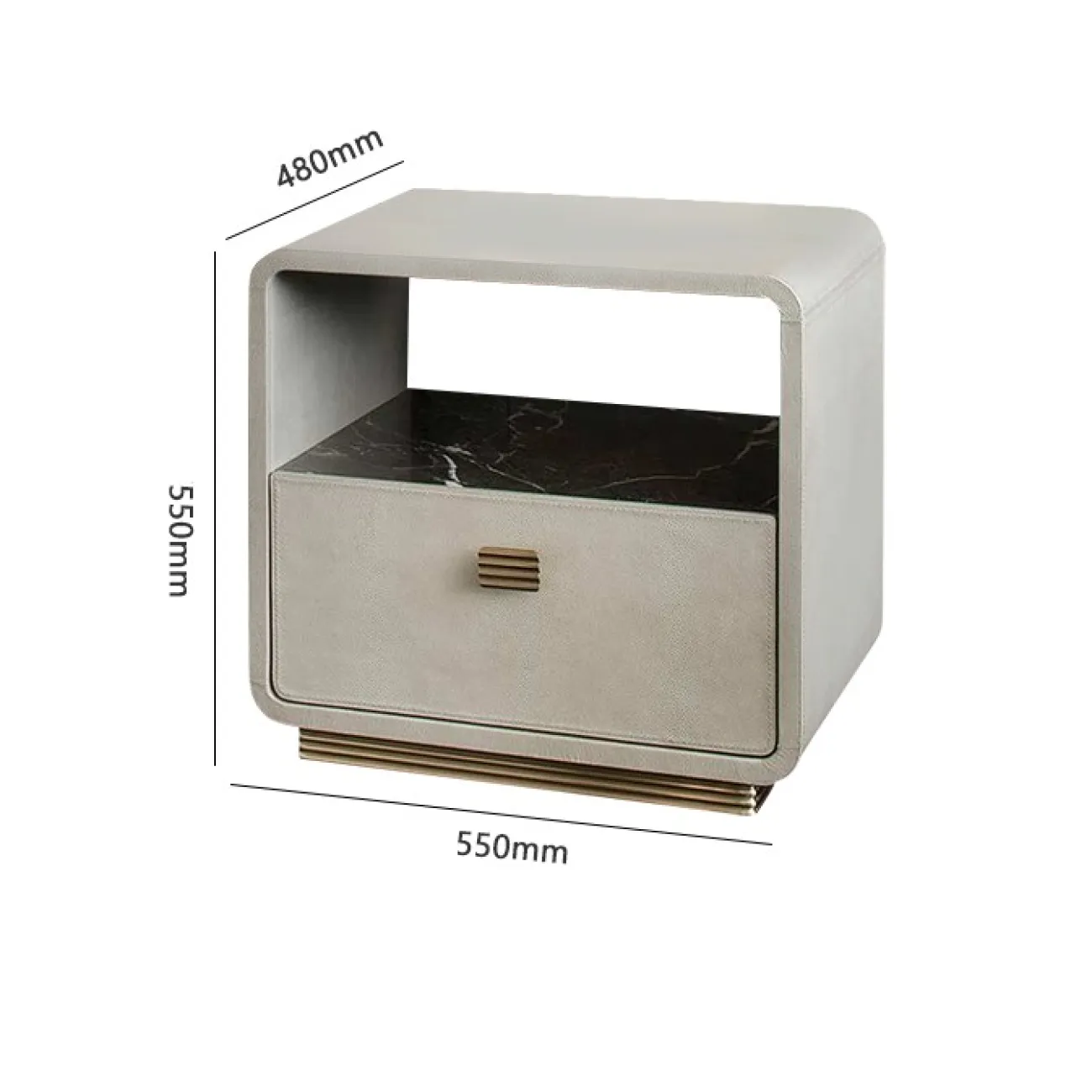 Дизайнерская прикроватная тумба для спальни LaLume MB20694-23 Дизайнерская прикроватная тумба для спальни LaLume MB20694-23
