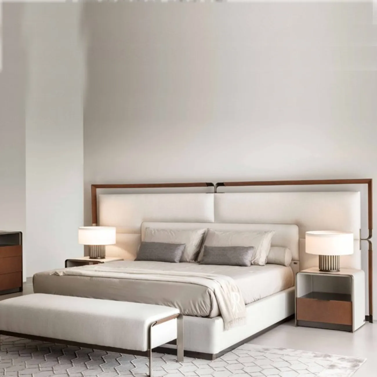 Роскошный деревянный комод для спальни LaLume MB20696-23