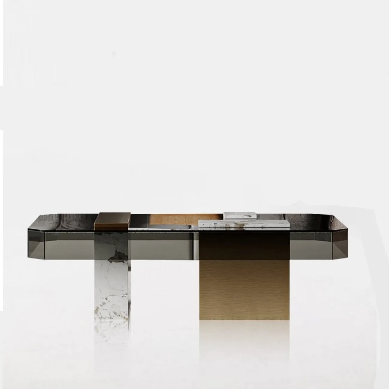 Журнальный стол из закаленного стекла для гостиной LaLume MB20705-23