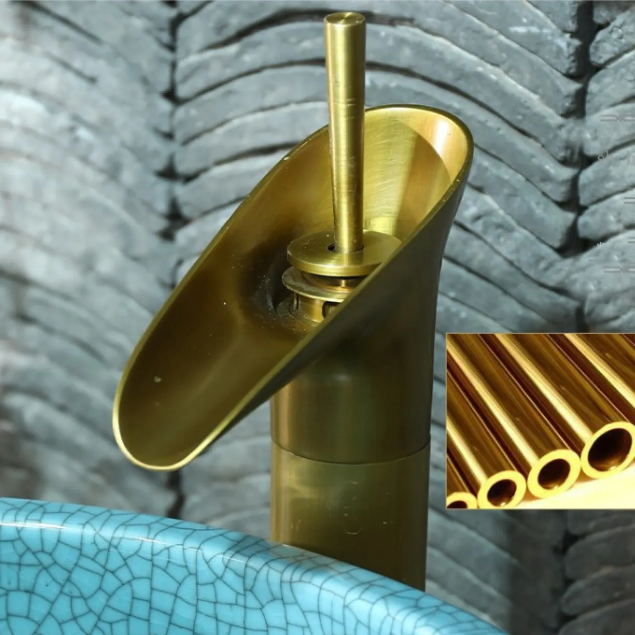 Керамическая раковина с узорами для ванной комнаты LaLume MB20708-23