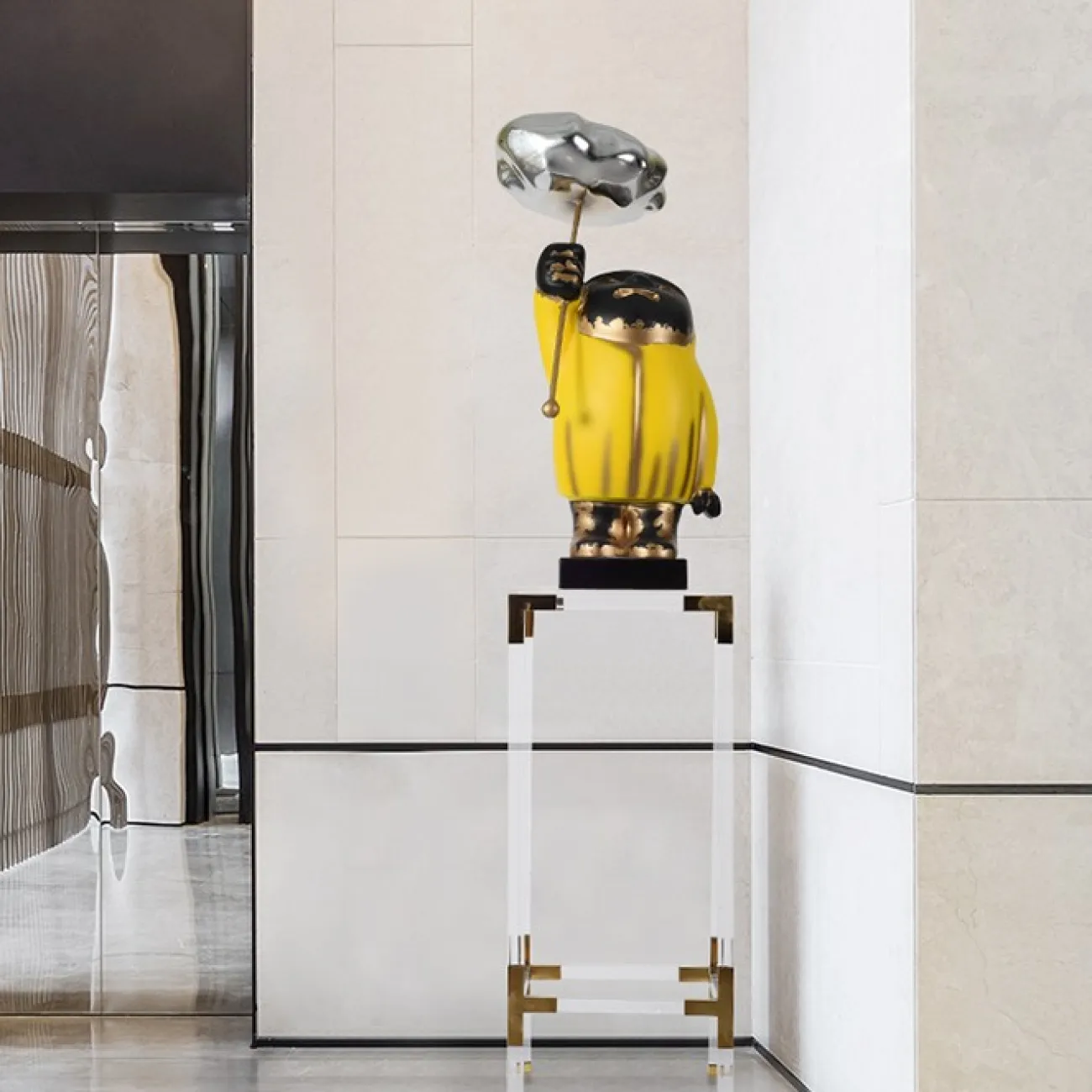 Металлическая подставка для статуэтки LaLume DK21069-23 Металлическая подставка для статуэтки LaLume DK21069-23