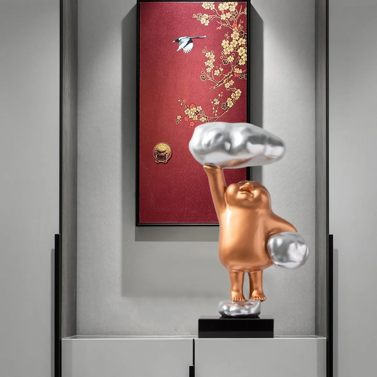 Скульптура человек с облаками LaLume DK21071-23