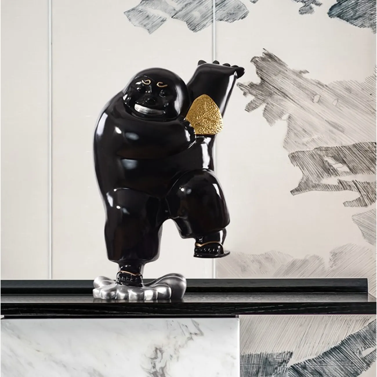 Статуэтка танцующего человека в китайском стиле LaLume DK21073-23 Статуэтка танцующего человека в китайском стиле LaLume DK21073-23