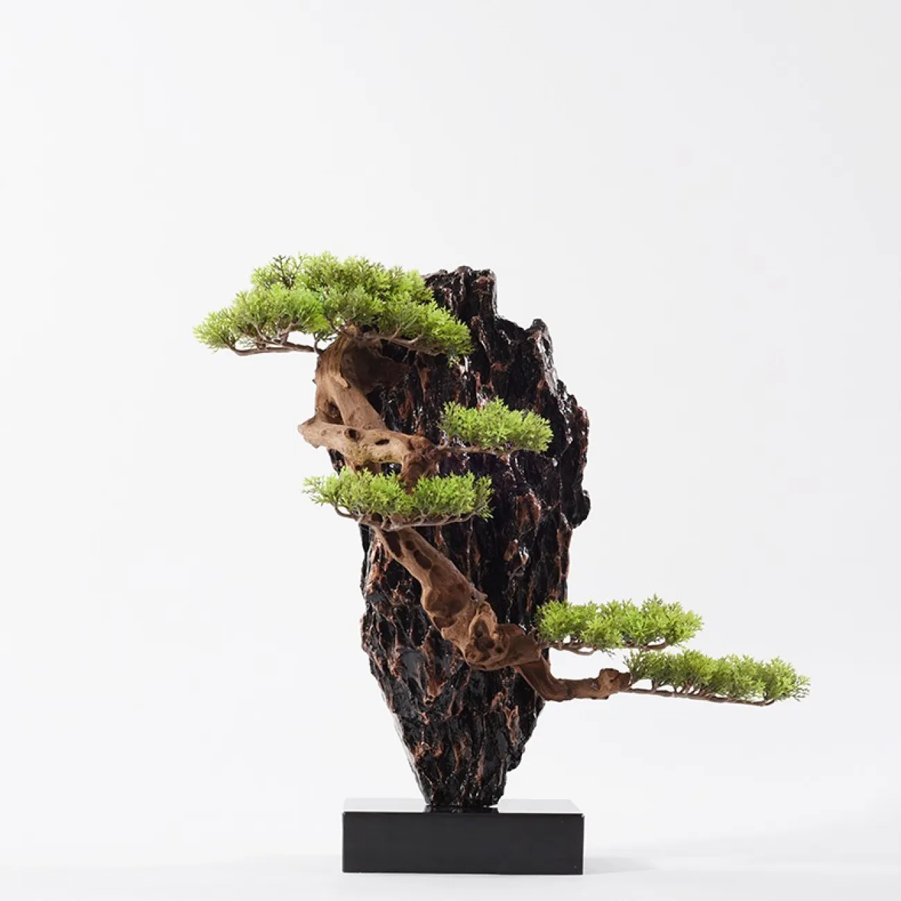 Статуэтка в виде скалы и листвой для гостиной LaLume DK21076-23