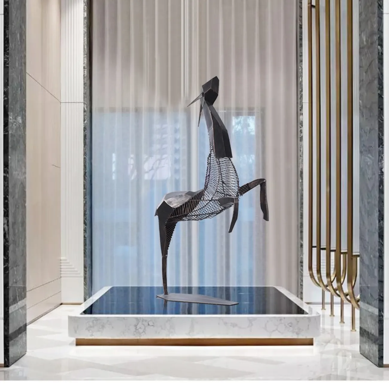 Интерьерный декор олень для гостиной LaLume DK21079-23