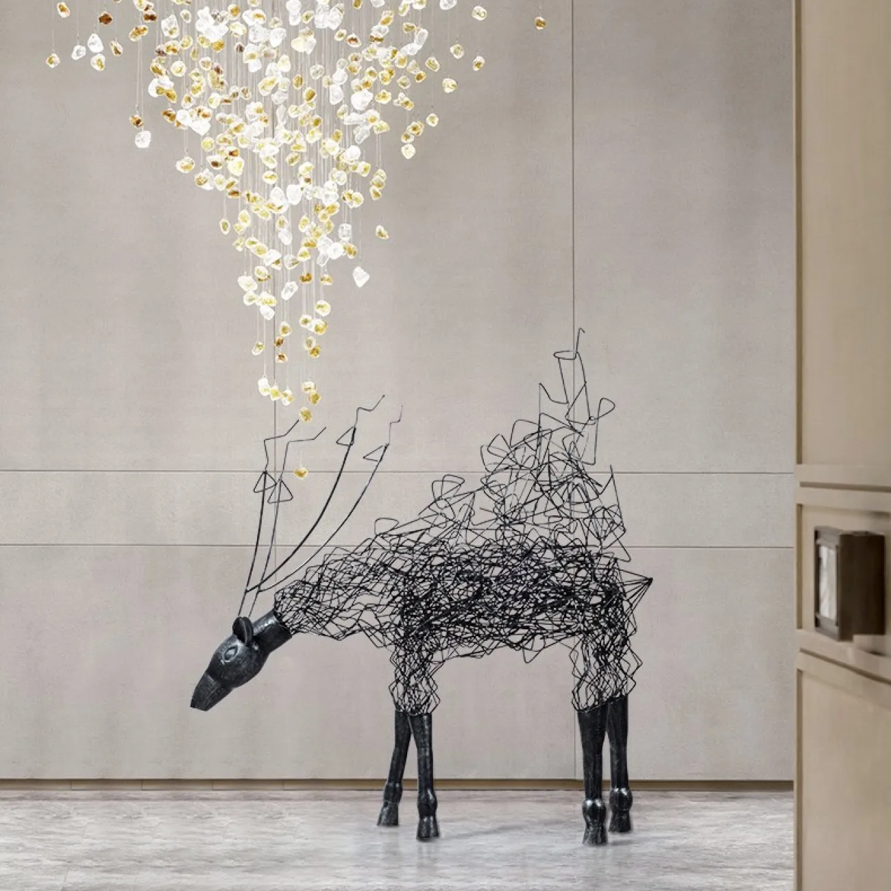 Геометрическая скульптура в современном стиле LaLume DK21083-23 Геометрическая скульптура в современном стиле LaLume DK21083-23