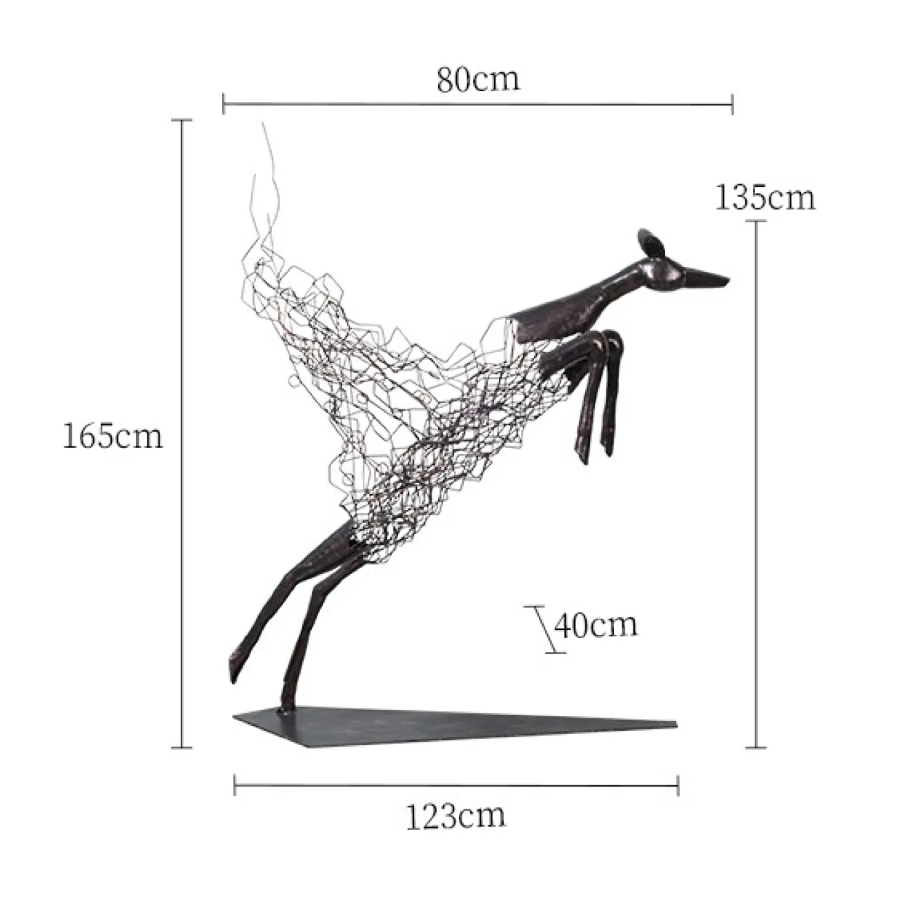 Интерьерный декор олень для гостиной LaLume DK21086-23