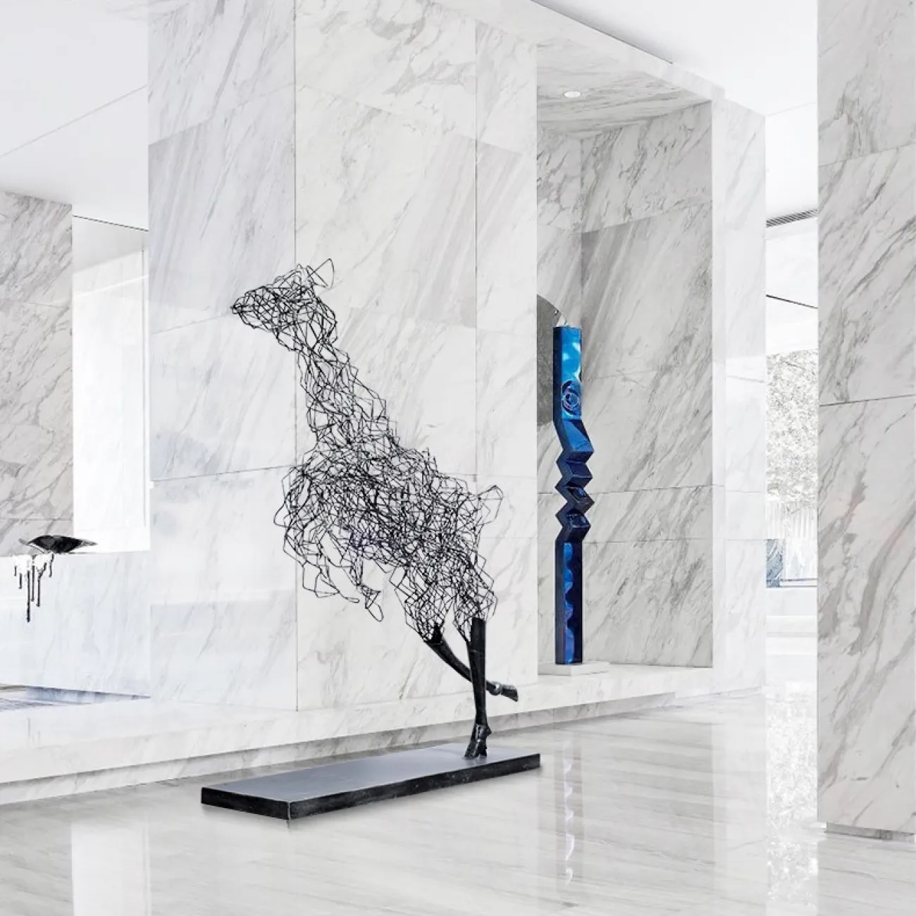 Дизайнерская геометрическая скульптура в современном стиле LaLume DK21088-23