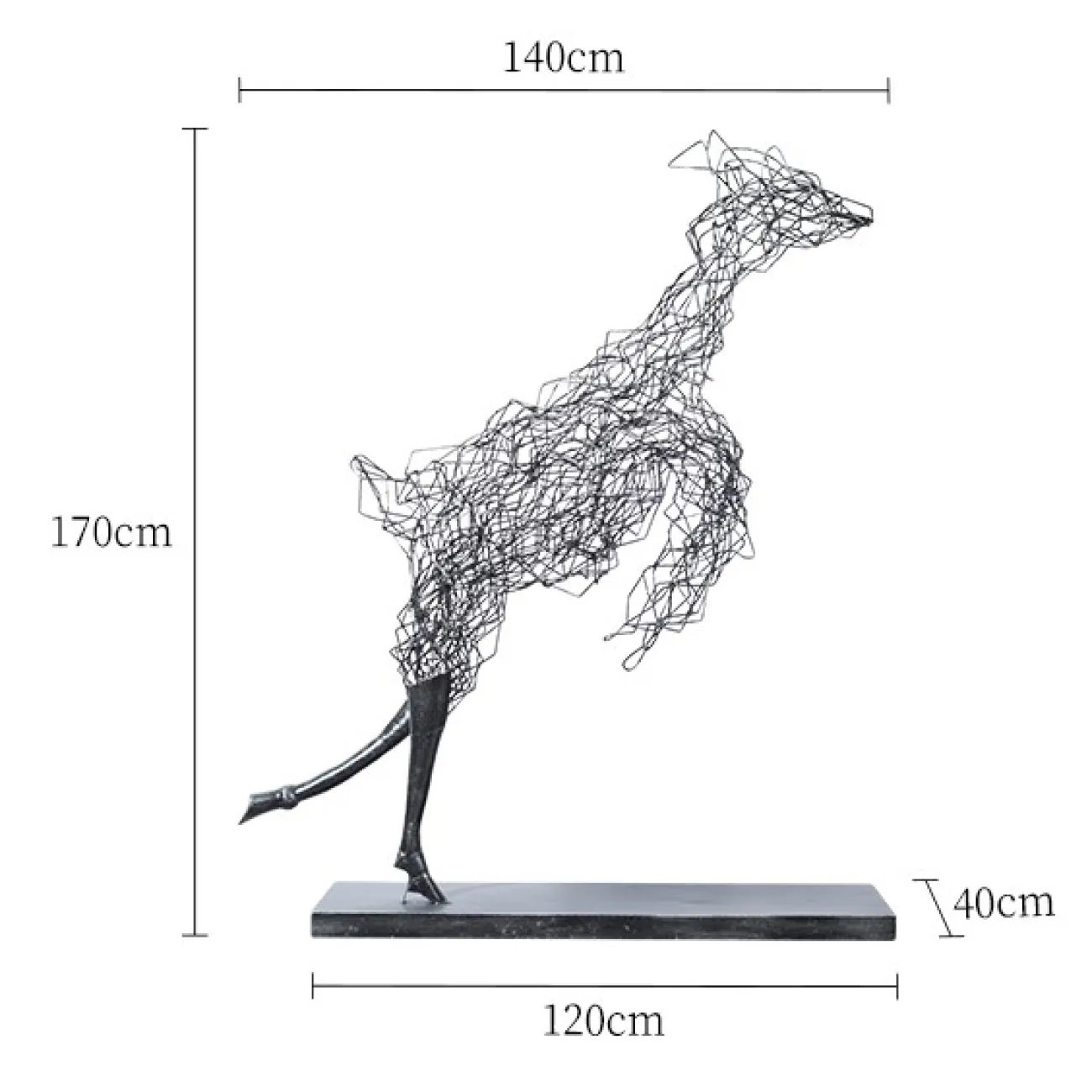 Дизайнерская геометрическая скульптура в современном стиле LaLume DK21088-23