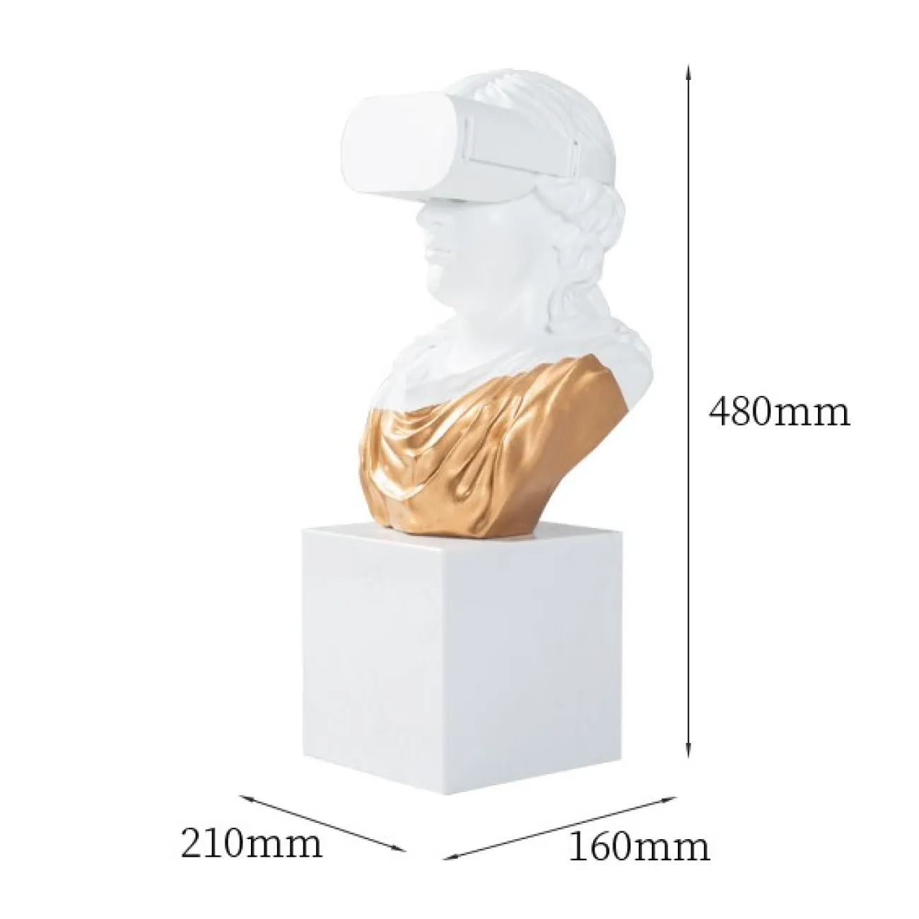 Дизайнерская скульптура человека в очках LaLume DK21089-23