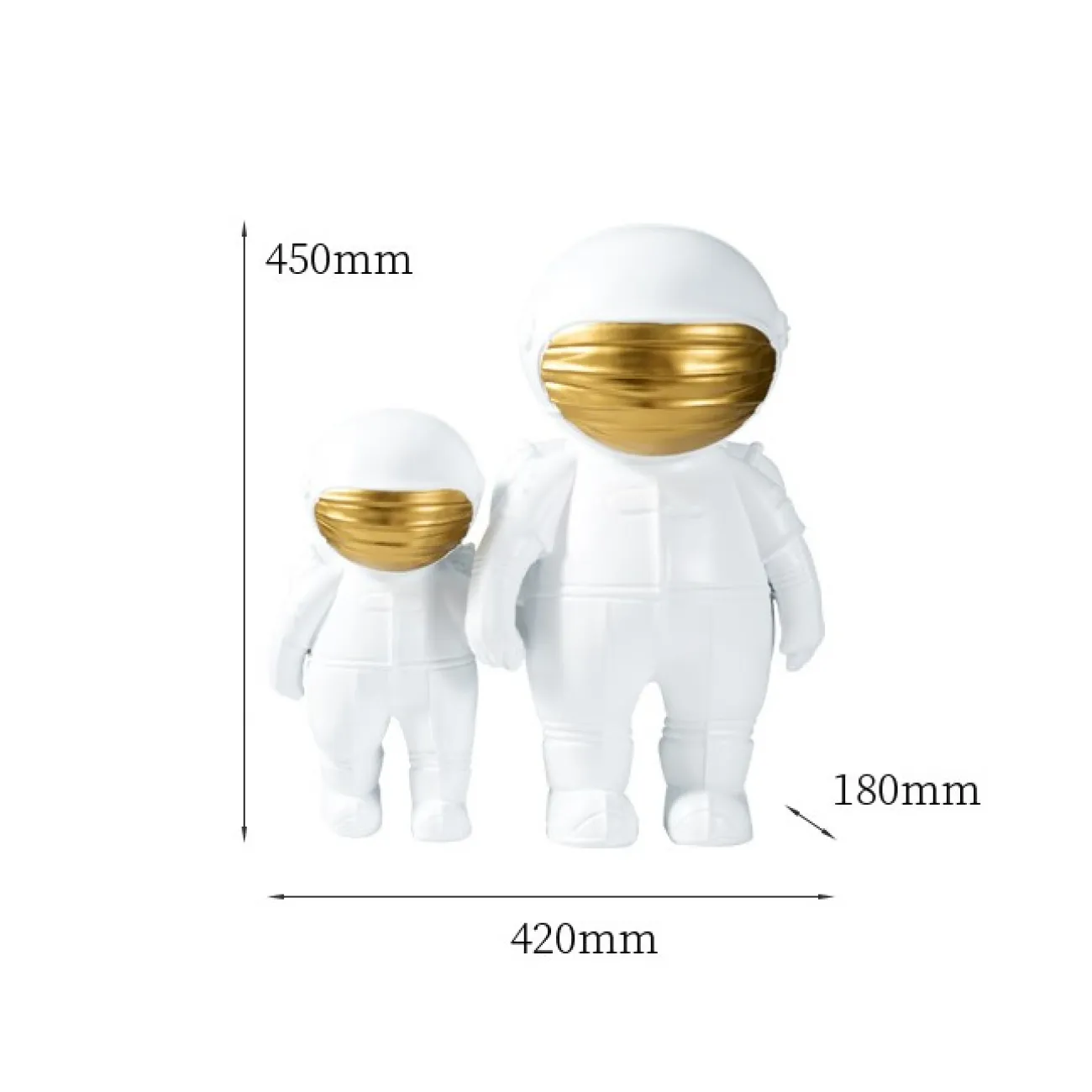 Скульптура двух астронавтов LaLume DK21090-23