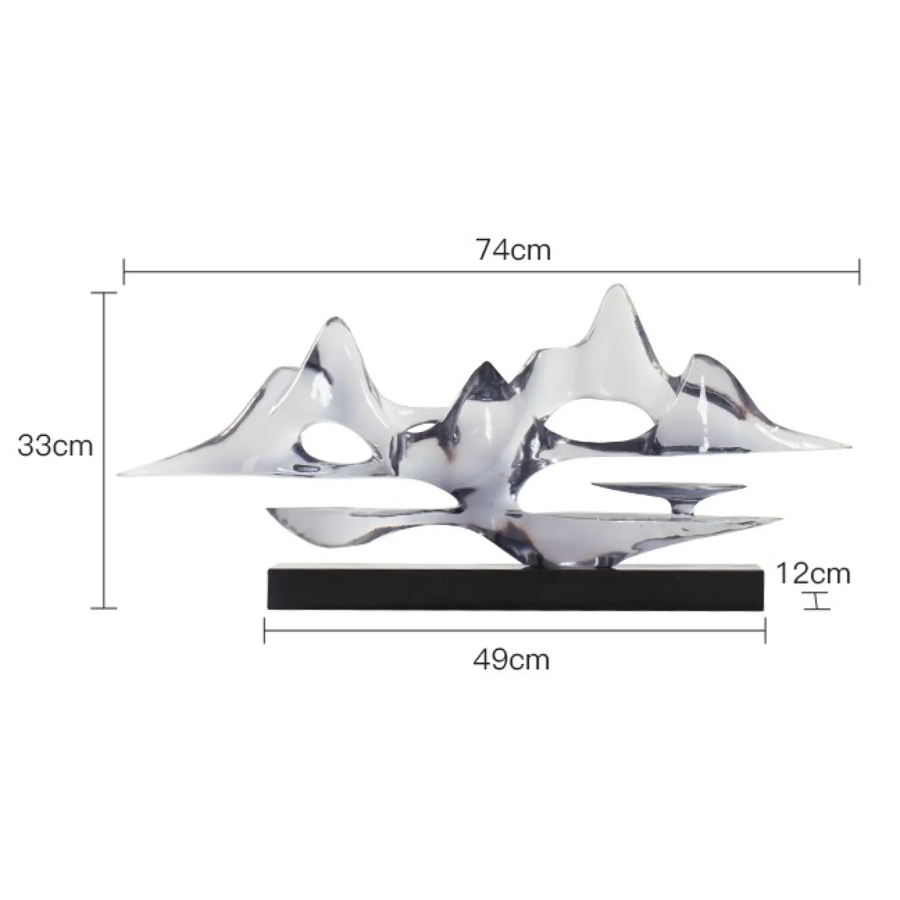 Необычная прозрачная скульптура для гостиной LaLume DK21091-23