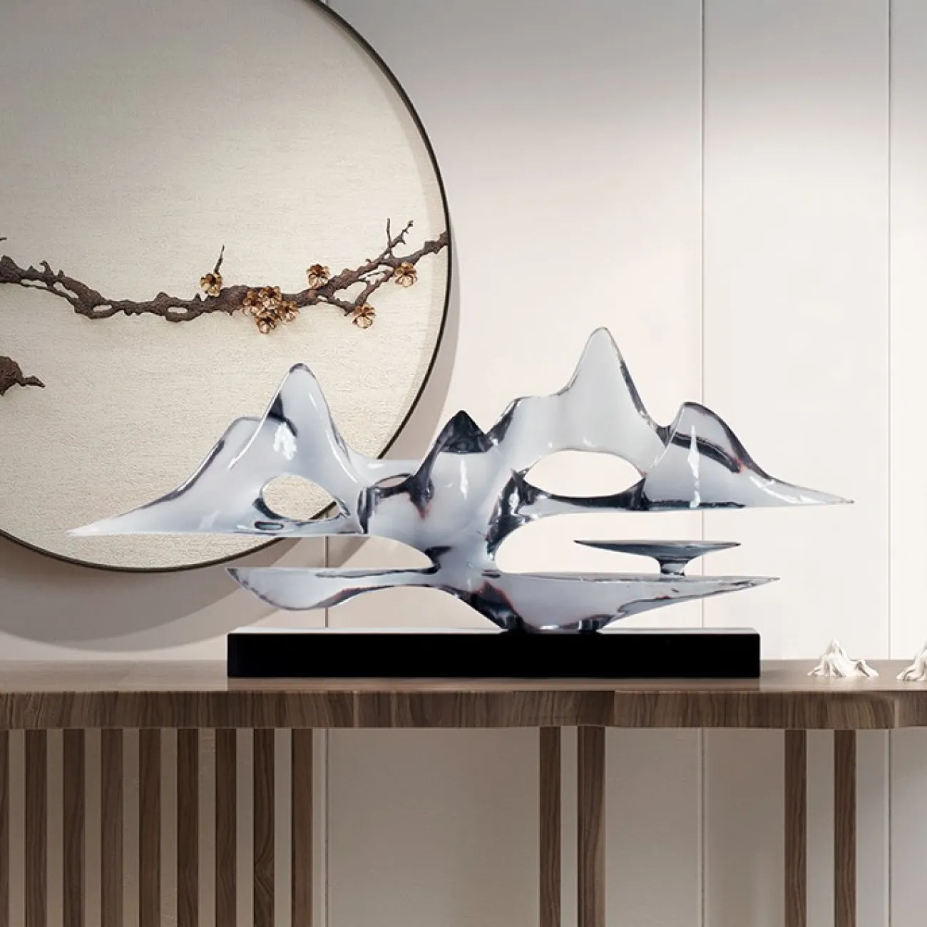 Необычная прозрачная скульптура для гостиной LaLume DK21091-23