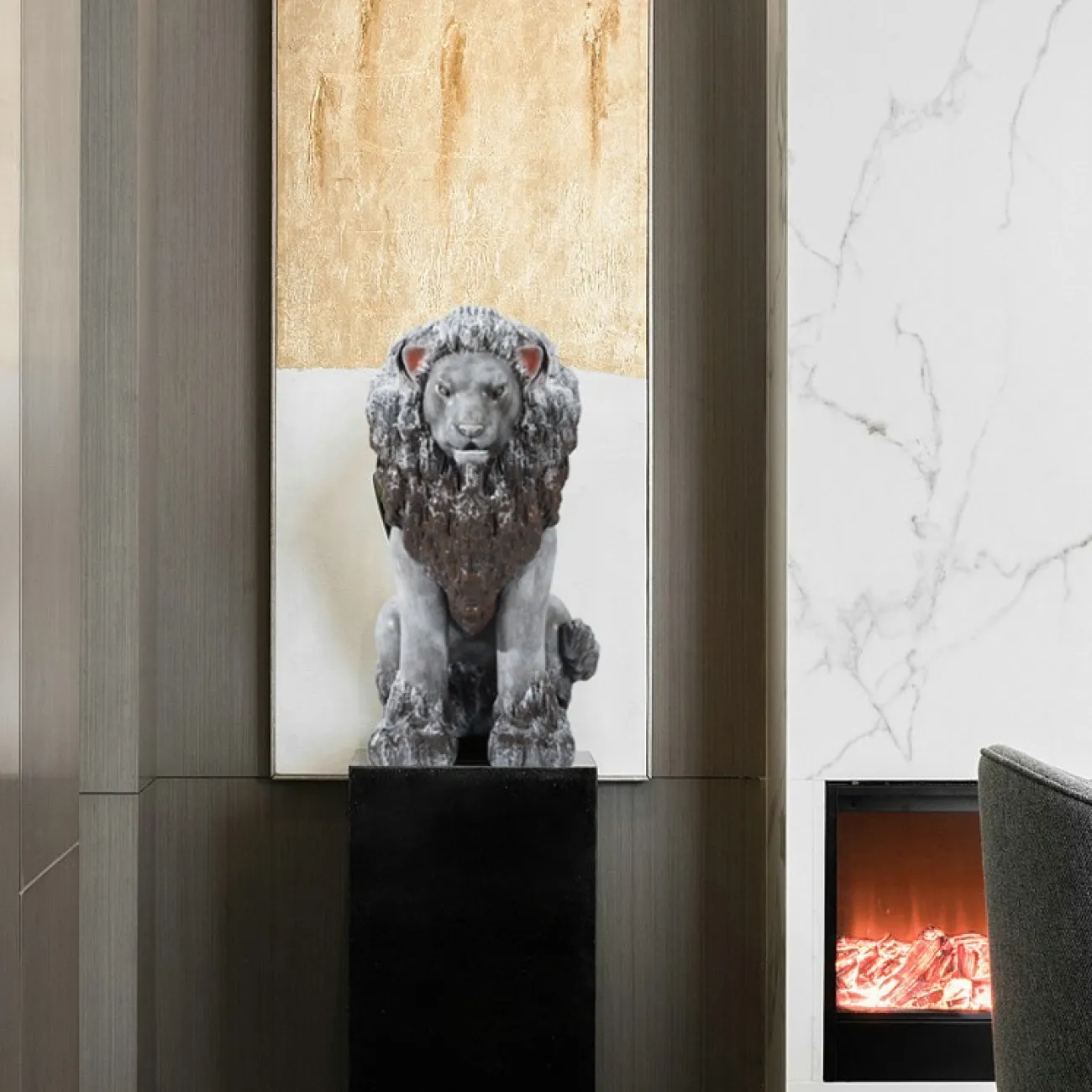 Креативная статуэтка в виде льва LaLume DK21094-23 Креативная статуэтка в виде льва LaLume DK21094-23