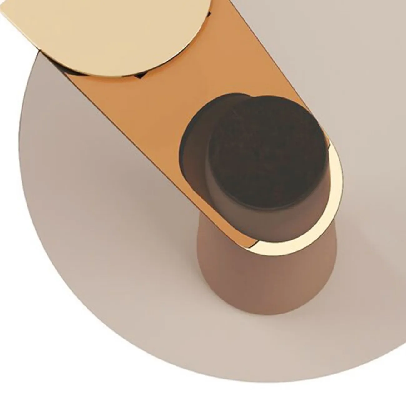 Круглый журнальный столик для гостиной LaLume MB20714-23