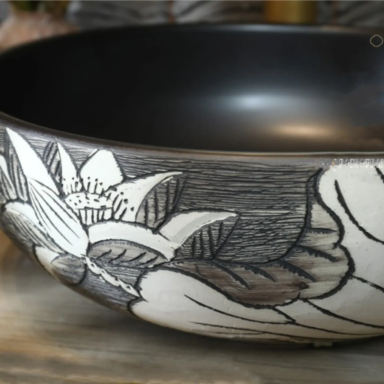 Керамический круглый умывальник для ванной LaLume MB20716-23