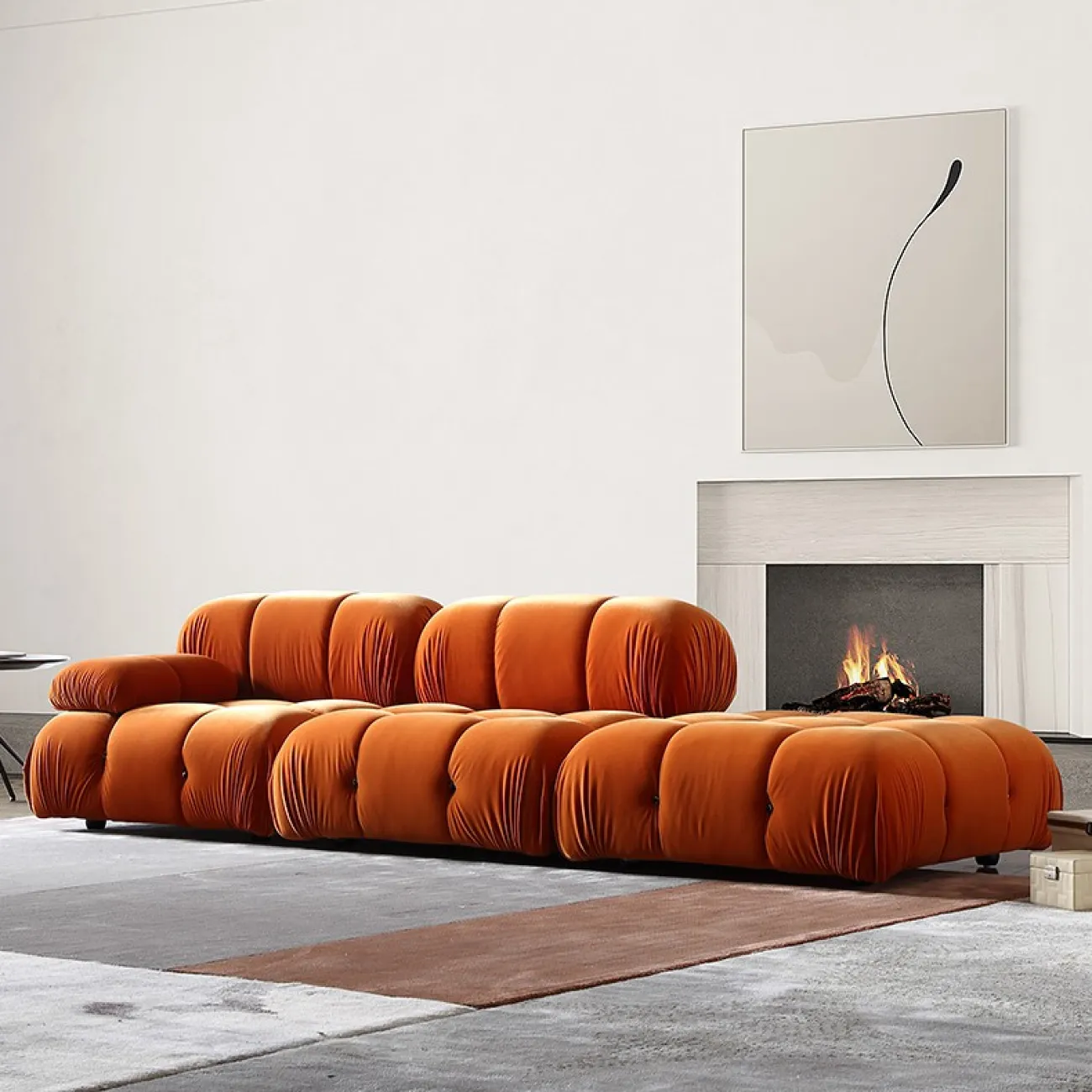 Дизайнерский тканевый диван для гостиной LaLume MB20722-23