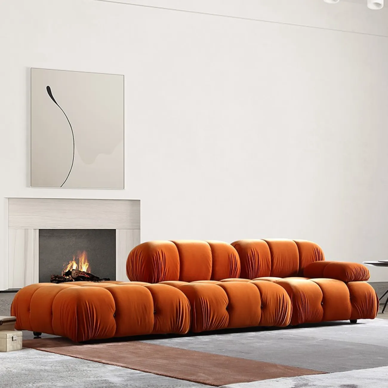 Дизайнерский тканевый диван для гостиной LaLume MB20722-23