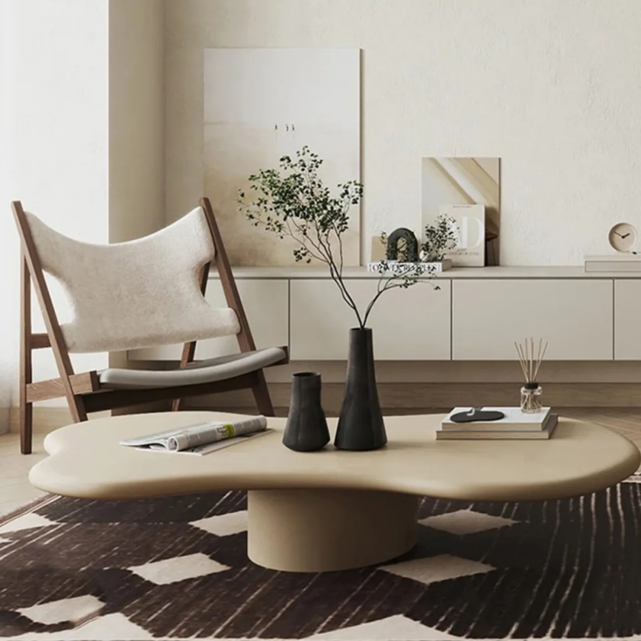 Креативный журнальный стол для гостиной LaLume MB20729-23