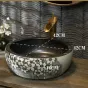 Керамический умывальник с узором для ванной комнаты LaLume MB20731-23