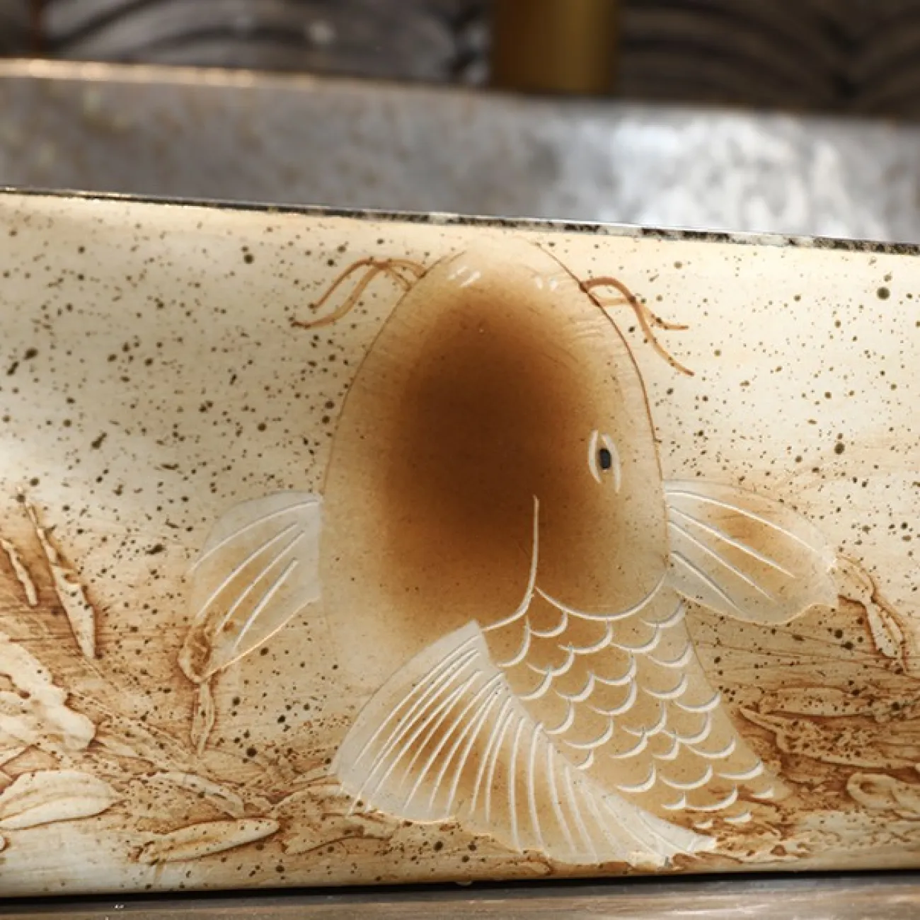 Прямоугольный керамический умывальник для ванной комнаты LaLume MB20732-23