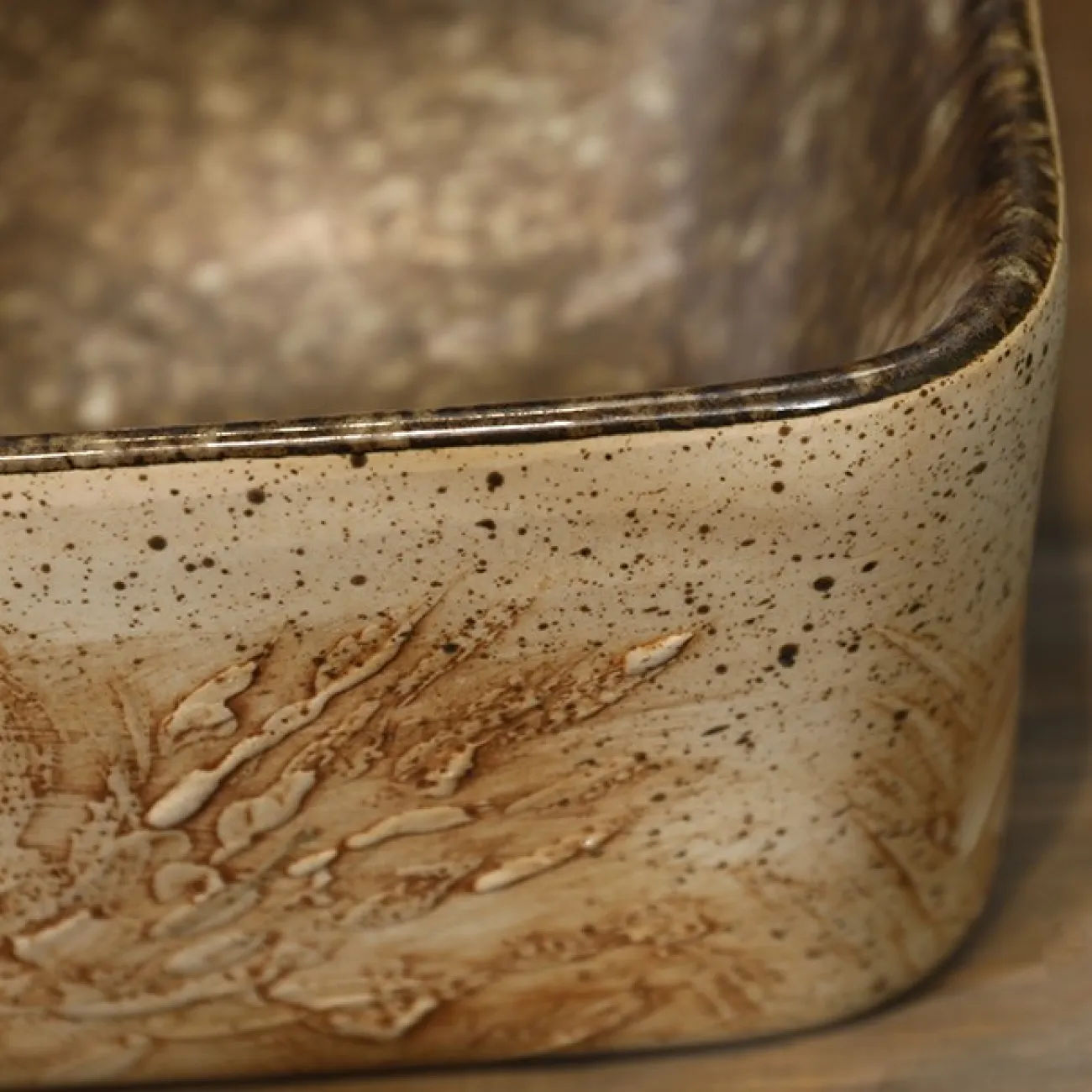 Прямоугольный керамический умывальник для ванной комнаты LaLume MB20732-23