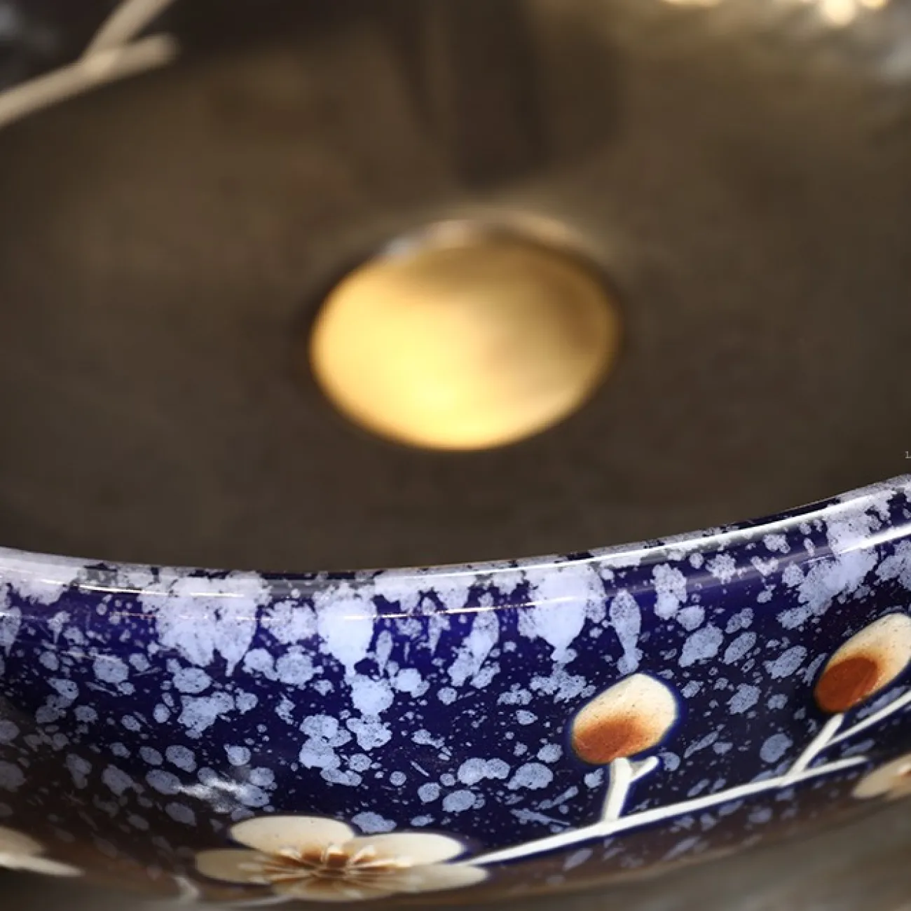 Керамический умывальник в китайском стиле для ванной комнаты LaLume MB20733-23