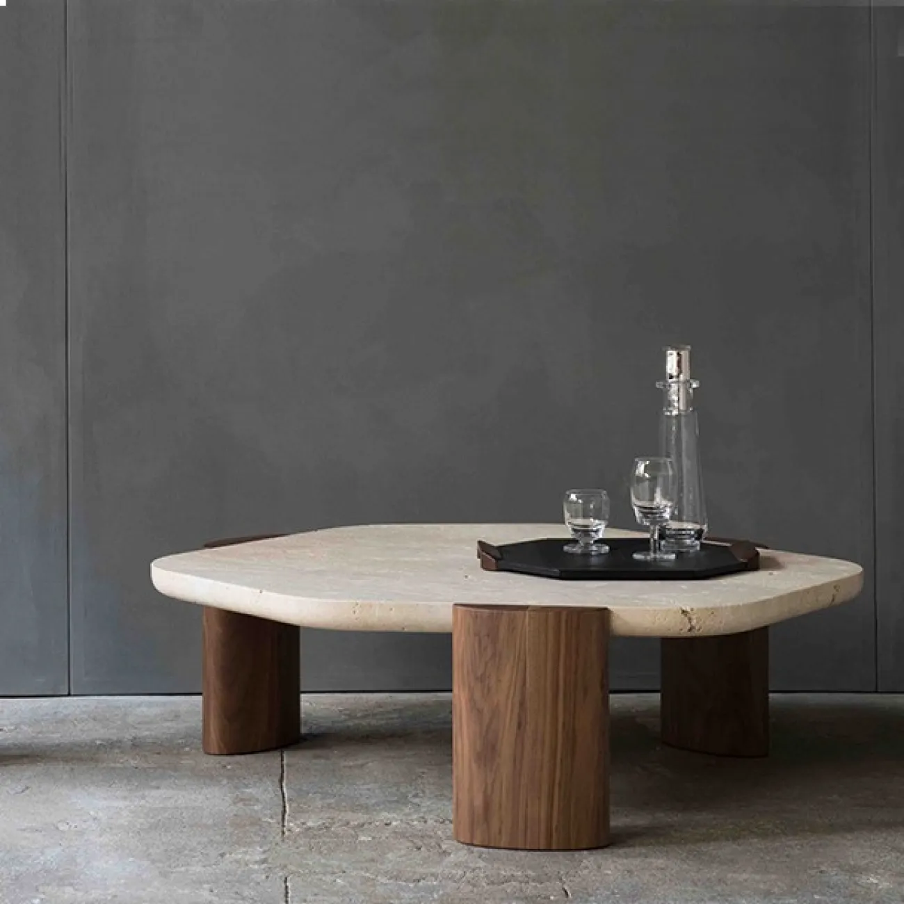 Деревянный журнальный стол для гостиной LaLume MB20734-23 Деревянный журнальный стол для гостиной LaLume MB20734-23