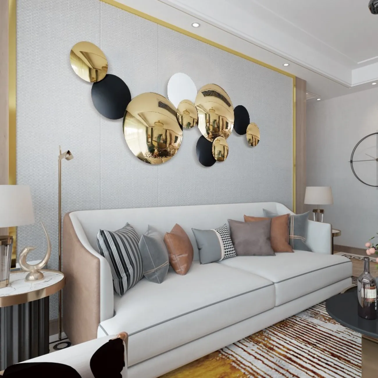 Роскошный настенный декор круги LaLume LaLume DK20947-23