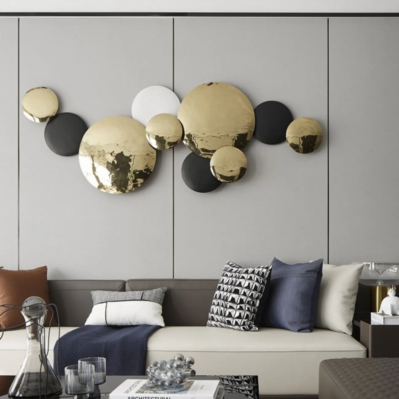 Роскошный настенный декор круги LaLume LaLume DK20947-23