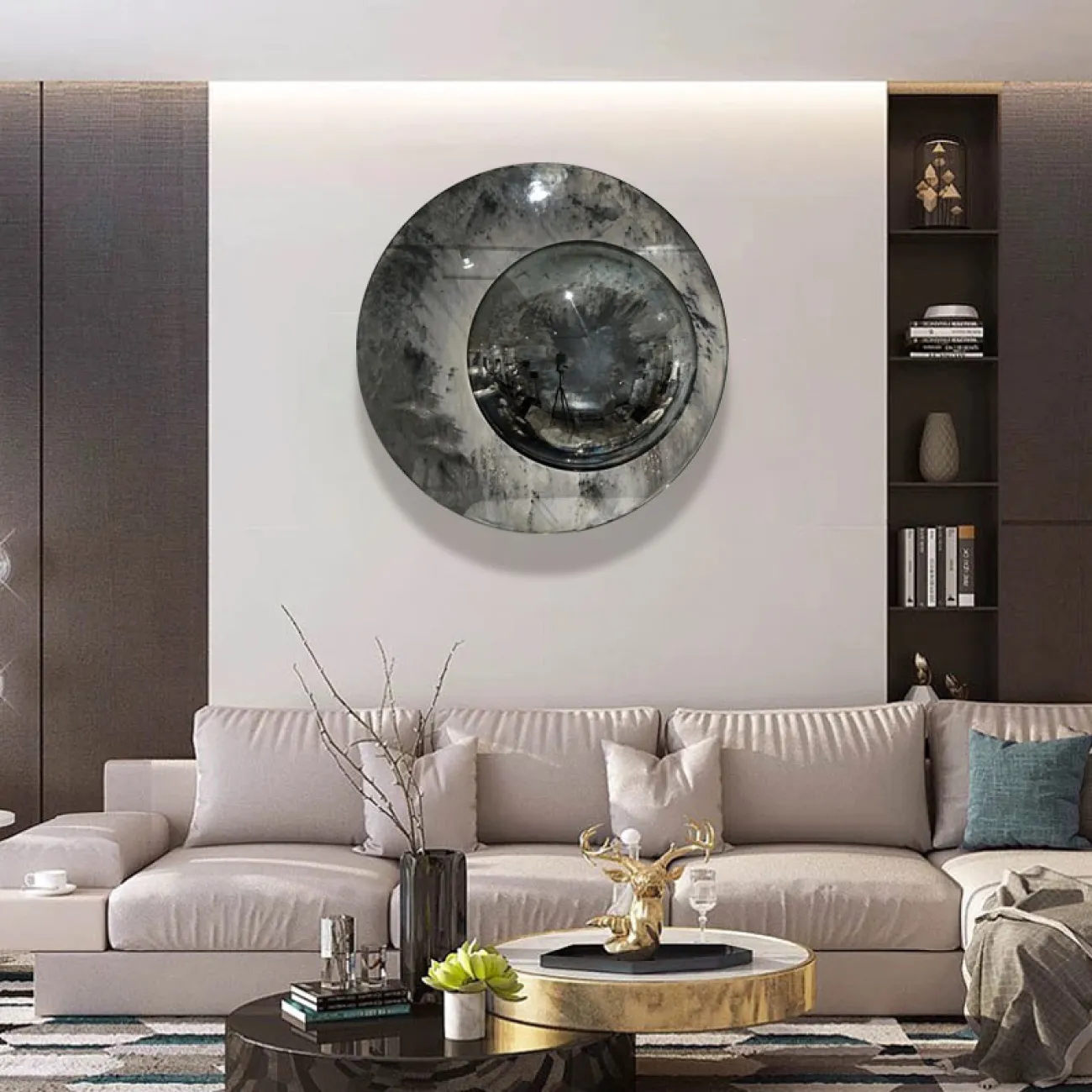 Роскошное абстрактное украшение на стену DK20949-23