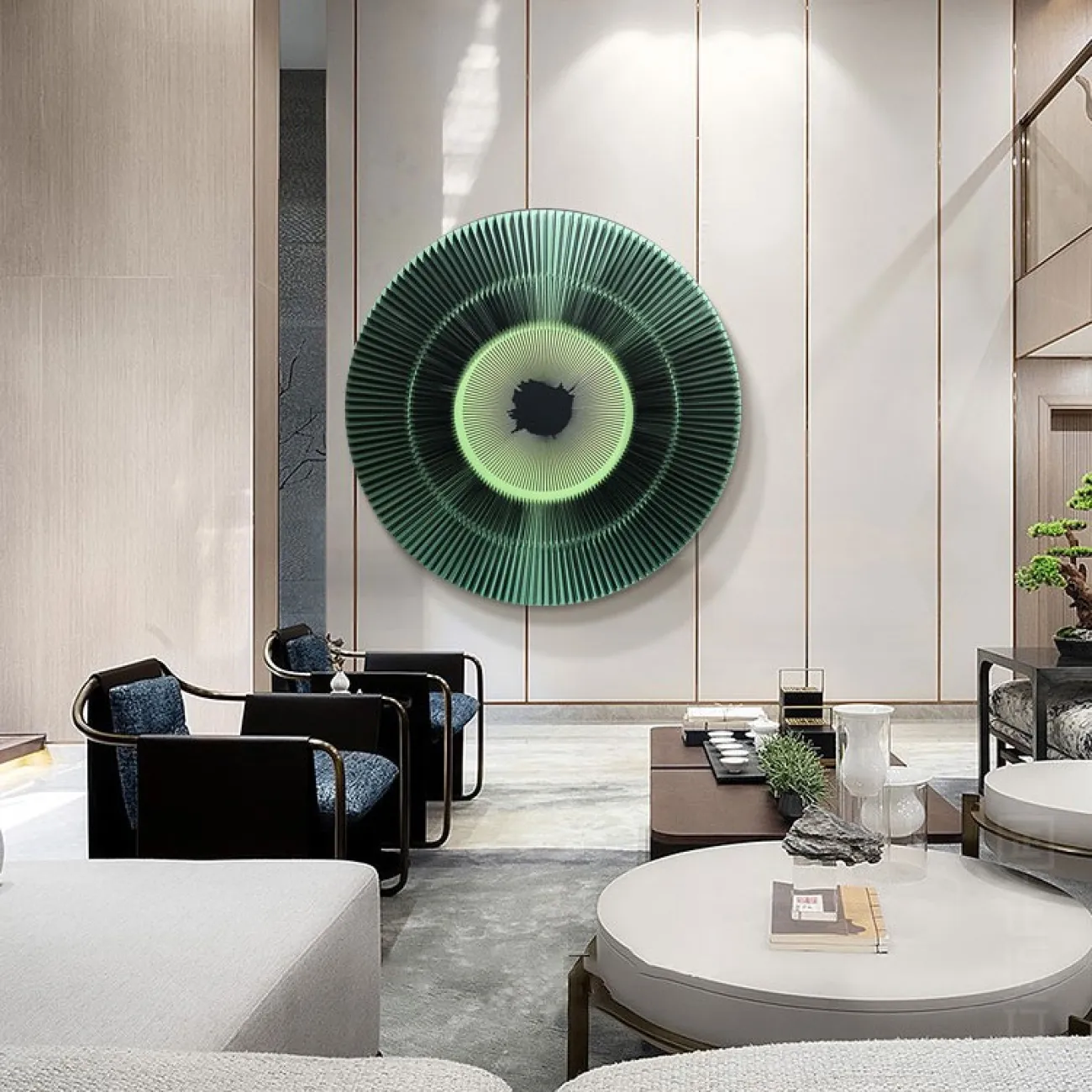 Круглый настенный декор LaLume DK20953-23 Круглый настенный декор LaLume DK20953-23